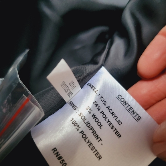 NWT Women's Nine West Single-Breasted Wool Blend Walker Jacket XXL - Picture 10 of 11